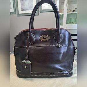 Dooney and Bourke Florentine Toscana Leather Domed Satchel, GUC, Espresso